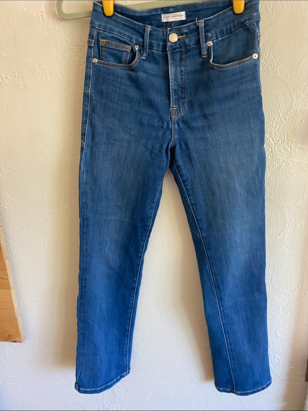 Good American Women's Black Washed Skinny Jeans